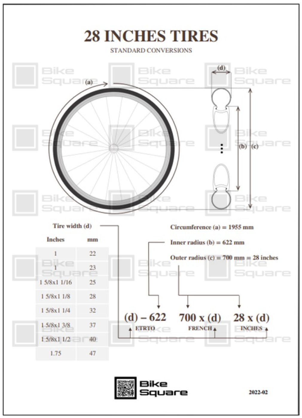28 INCHES TIRES - N. 2022-02
