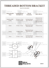Load image into Gallery viewer, THREADED BOTTOM BRAKET - N. 2022-03
